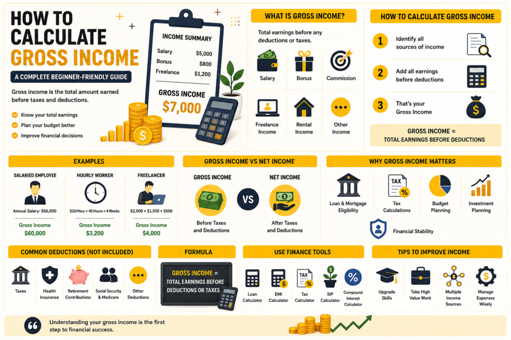  calculate gross income