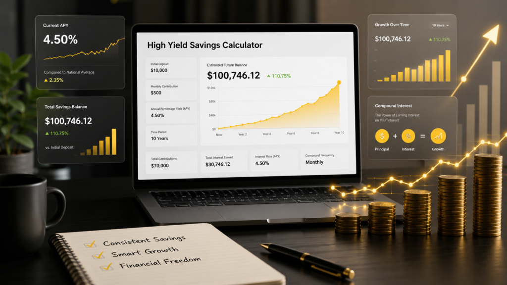 High Yield Savings Accounts Calculator