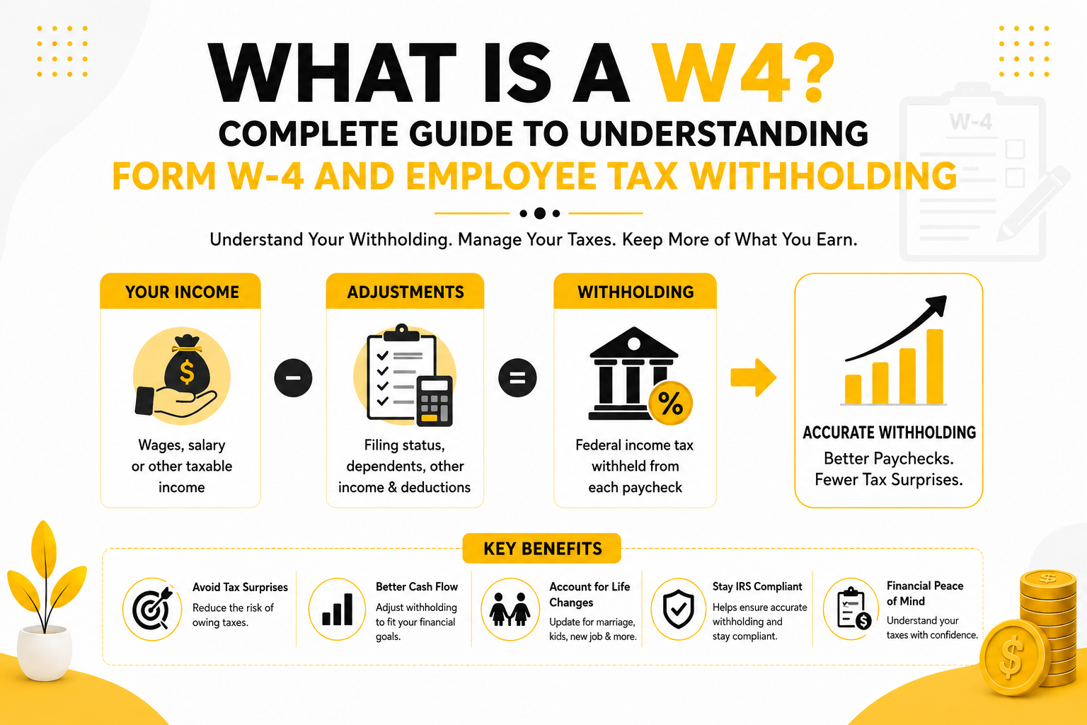 What Is a W4? Complete Guide to Understanding Form W-4 and Employee Tax Withholding What Is a W4