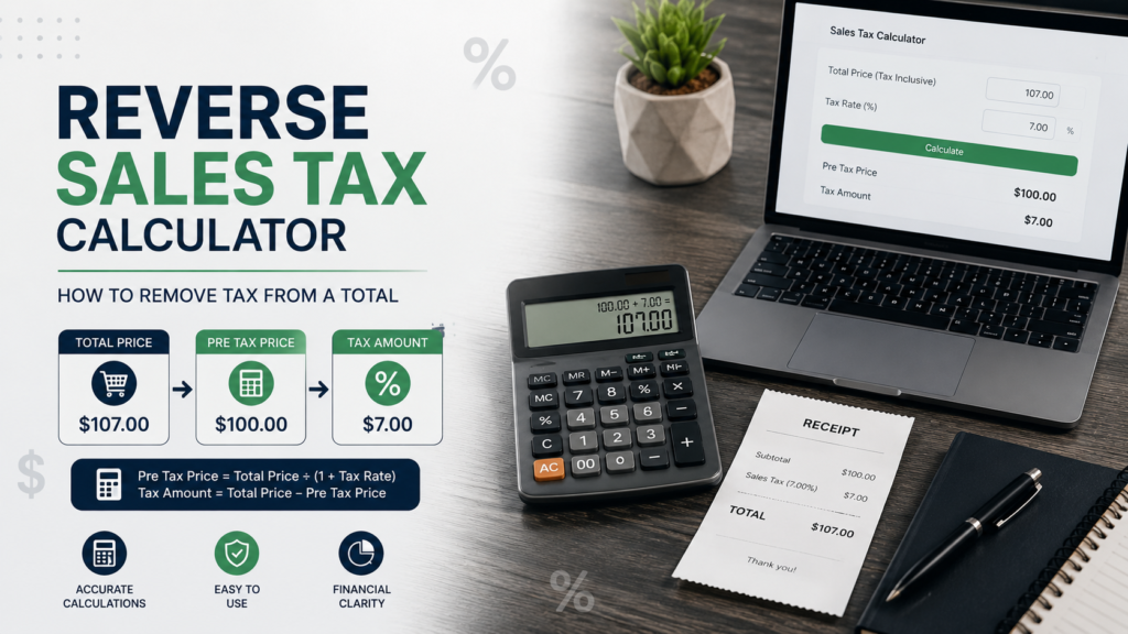 Reverse Sales Tax Calculator