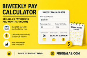 Biweekly Pay Calculator: See All 26 Paychecks and Monthly Income