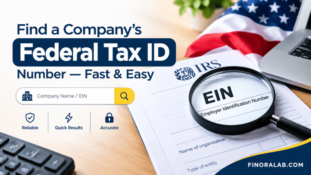 Federal Tax ID Number Lookup Company: Find EIN Fast